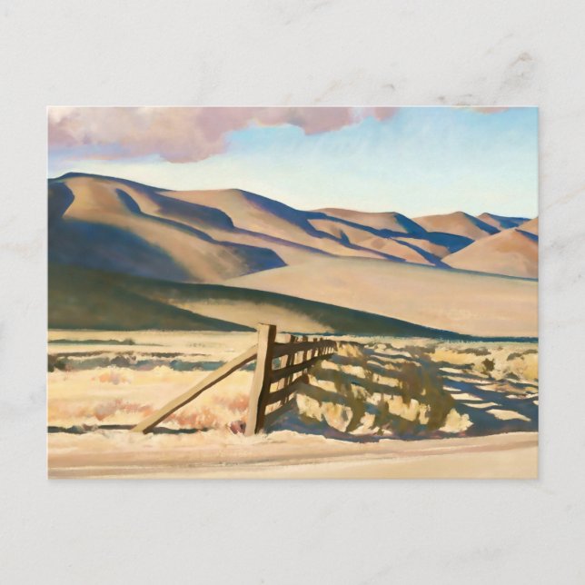 "Nevada Hills" von Maynard Dixon Postkarte (Vorderseite)
