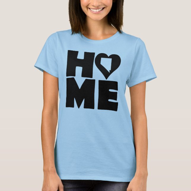 Nevada Home Heart State Tees T-Shirt (Vorderseite)
