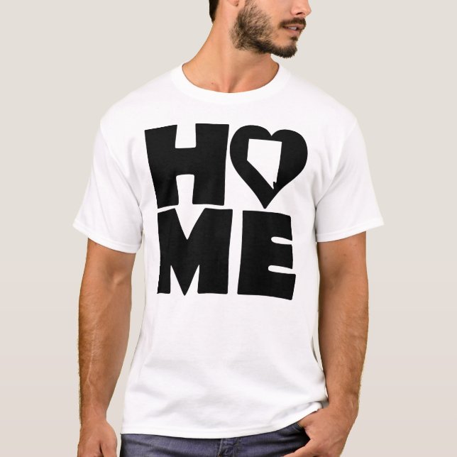 Nevada Home Heart State Tees T-Shirt (Vorderseite)