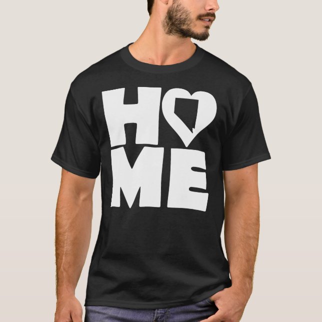 Nevada Home Heart State Tees T-Shirt (Vorderseite)