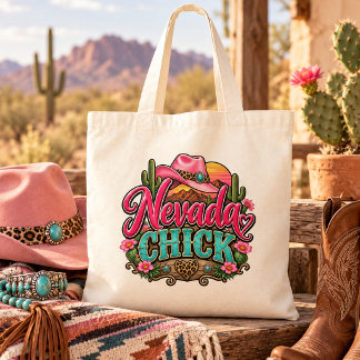 Nevada Huhn Retro Western Cowgirl Wüsten Design Tragetasche