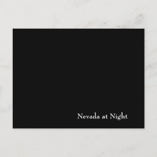 Nevada in der Nacht Postkarte