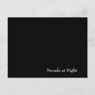 Nevada in der Nacht Postkarte