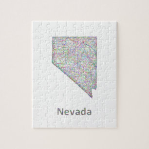 Nevada-Karte Puzzle