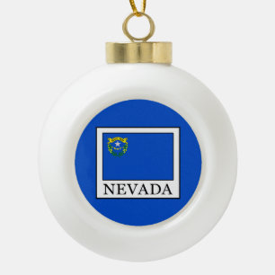 Nevada Keramik Kugel-Ornament