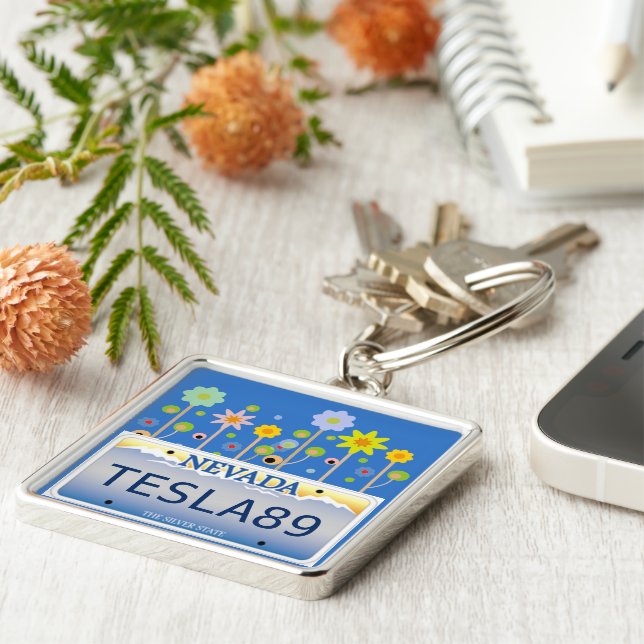 Nevada-Kfz-Kennzeichen Schlüsselanhänger (Seite)