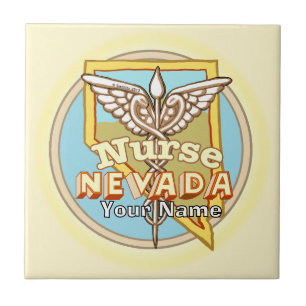 Nevada Krankenschwester Caduceus Kachel
