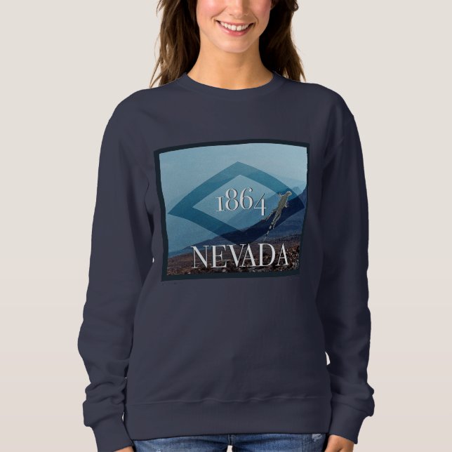 Nevada Landscape Poster Sweatshirt (Vorderseite)