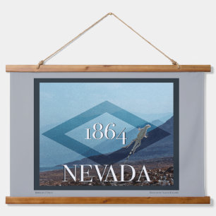 Nevada Landscape Poster Wandteppich Mit Holzrahmen