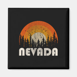 Nevada - lustige Natur Vintage-Wandern 60er 70er 8 Magnet