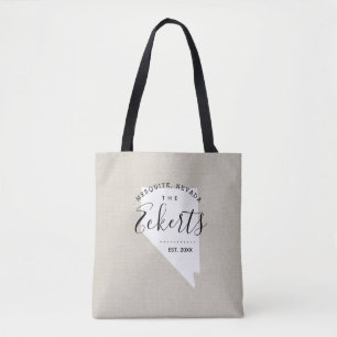 Nevada Monogram Staaten Tote Bag