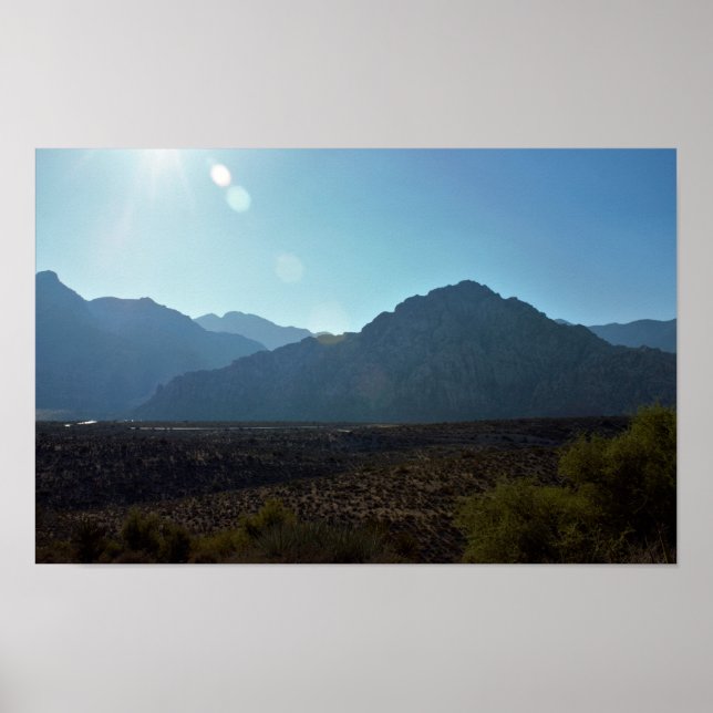 Nevada Mountain Wüste Poster (Vorne)