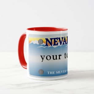 Nevada Nummernschild-Tasse Tasse