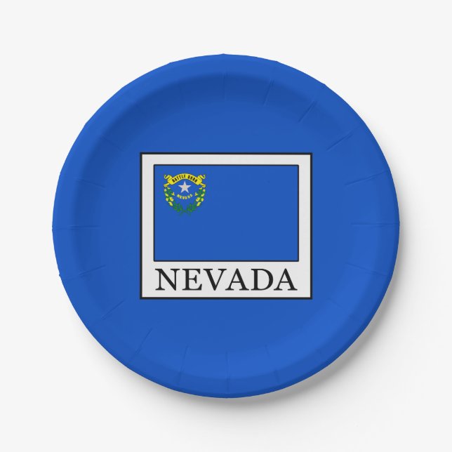 Nevada Pappteller (Vorderseite)