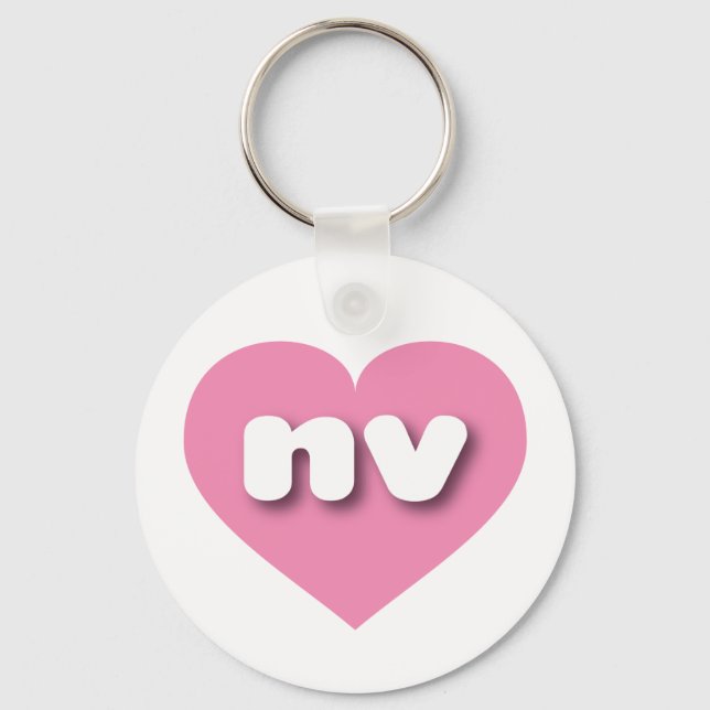 Nevada pink heart - I Liebe nv Schlüsselanhänger (Vorderseite)