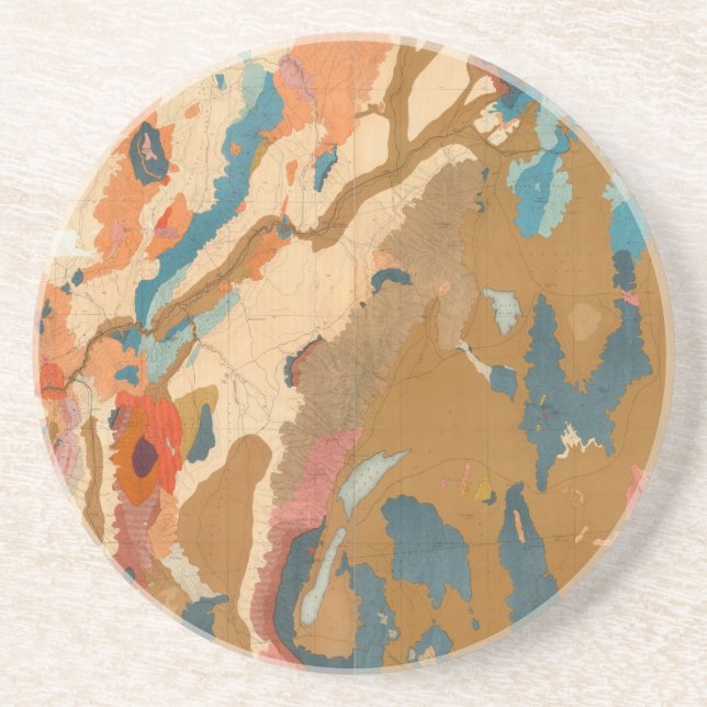 Nevada Plateau Geologie Getränkeuntersetzer (Vorne)
