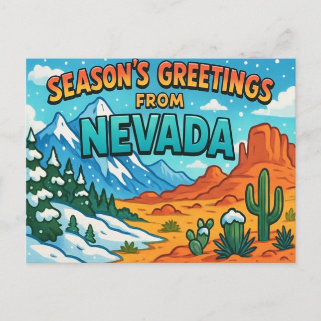 NEVADA Postkarte (Vorderseite)