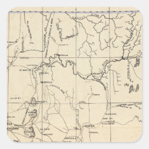 Nevada Quadratischer Aufkleber