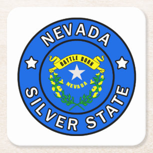 Nevada Rechteckiger Pappuntersetzer