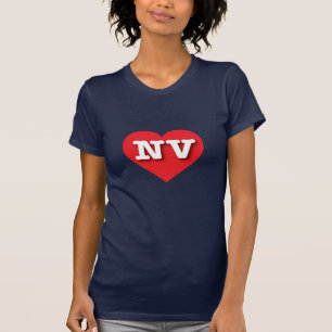 Nevada Red Heart - I Liebe NV T-Shirt