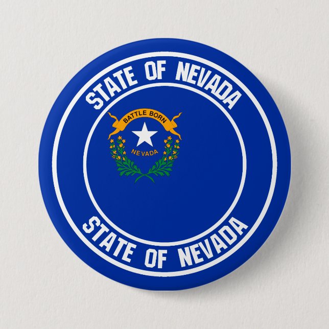 Nevada Round Emblem Button (Vorderseite)