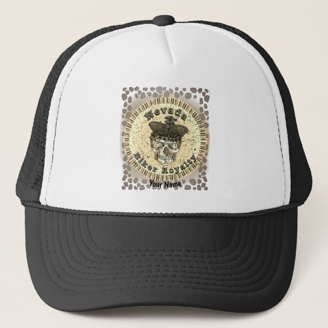 Nevada Royalty Biker Hat Truckerkappe (Vorderseite)