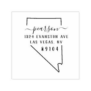 Nevada-Rücksendeadresse-Briefmarke Selbst-Mit Permastempel