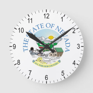 Nevada Runde Wanduhr