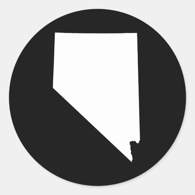 Nevada Runder Aufkleber (Vorderseite)