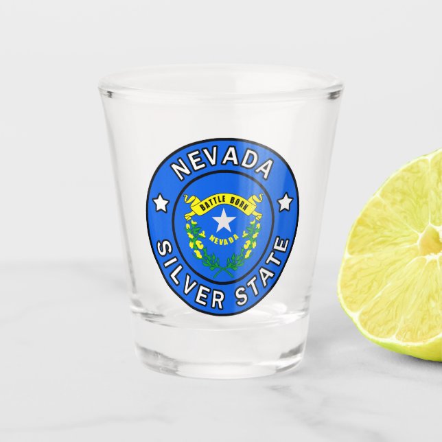 Nevada Silver Staat Schnapsglas (Vorderseite)