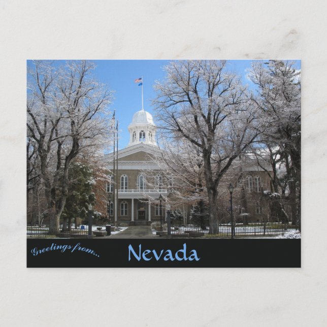 Nevada Staat Hauptstadt Carson City Nevada Postkarte (Vorderseite)
