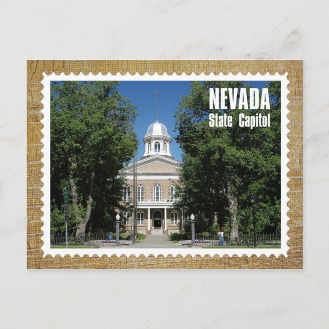 Nevada Staat Hauptstadt Gebäude, Carson City Postkarte (Vorderseite)