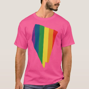 Nevada Staat Rainbow T-Shirt