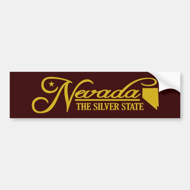 Nevada (Staat von mir) Autoaufkleber (Vorne)