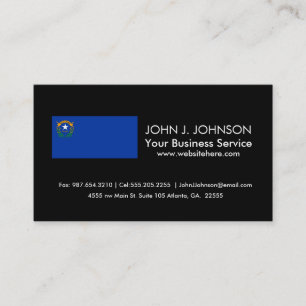 Nevada-Staats-Flagge Visitenkarte