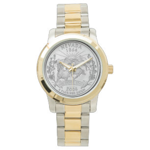 Nevada-Staats-Viertel-Uhr Armbanduhr