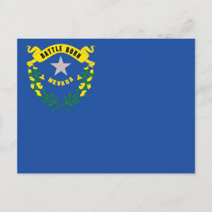 Nevada Staatsflagge Battle Born Postkarte