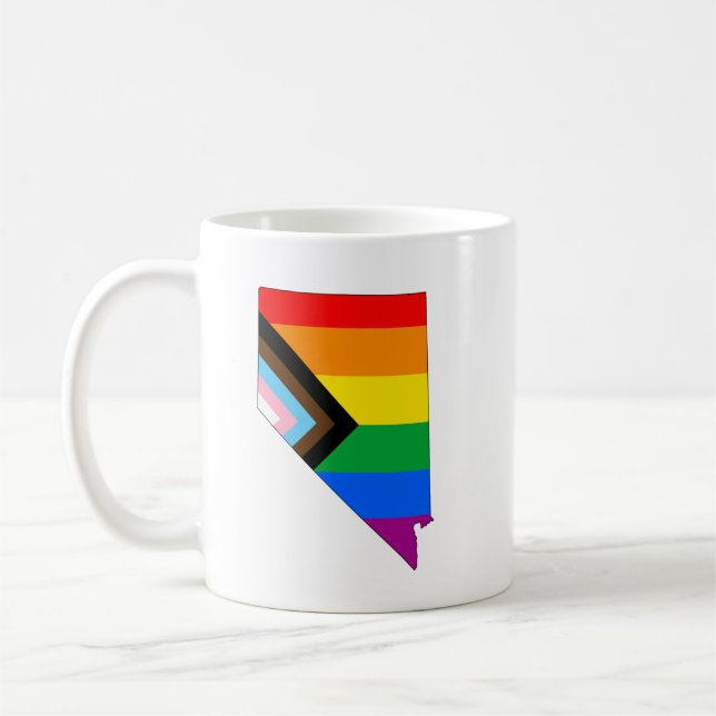 Nevada Staatsstolz LGBTQ-Progress Prix Kaffeetasse (Links)