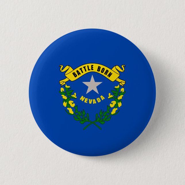 Nevada State Flag Design Button (Vorderseite)