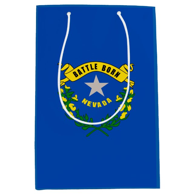 Nevada State Flag Design Mittlere Geschenktüte (Vorderseite)
