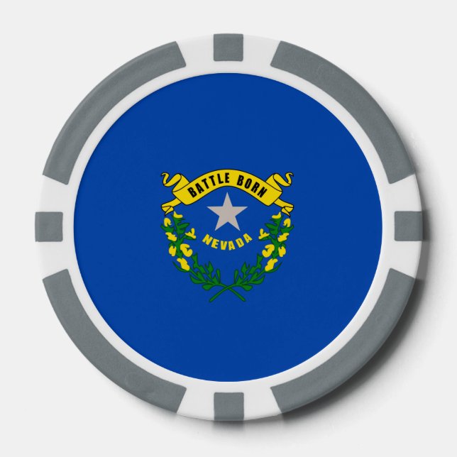 Nevada State Flag Design Pokerchips (Vorderseite)