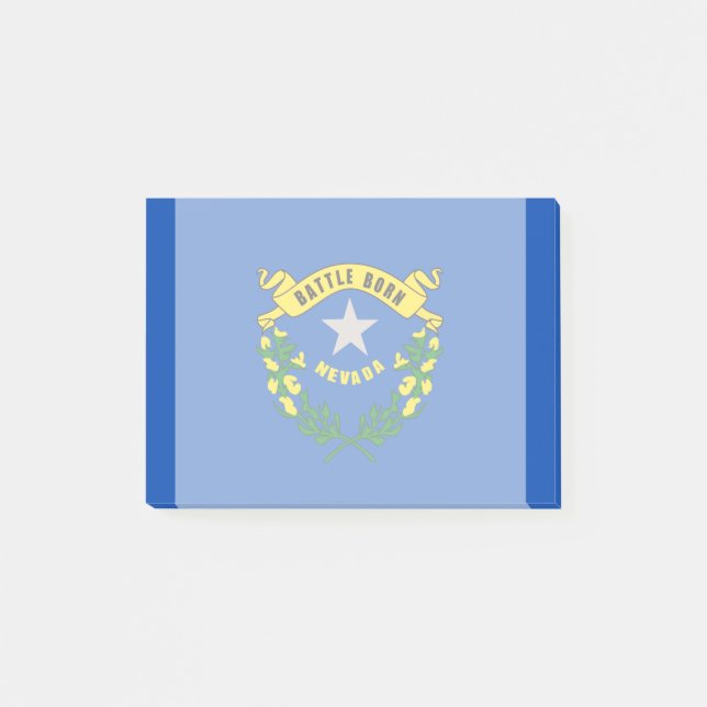 Nevada State Flag Design Post-it Klebezettel (Vorderseite)