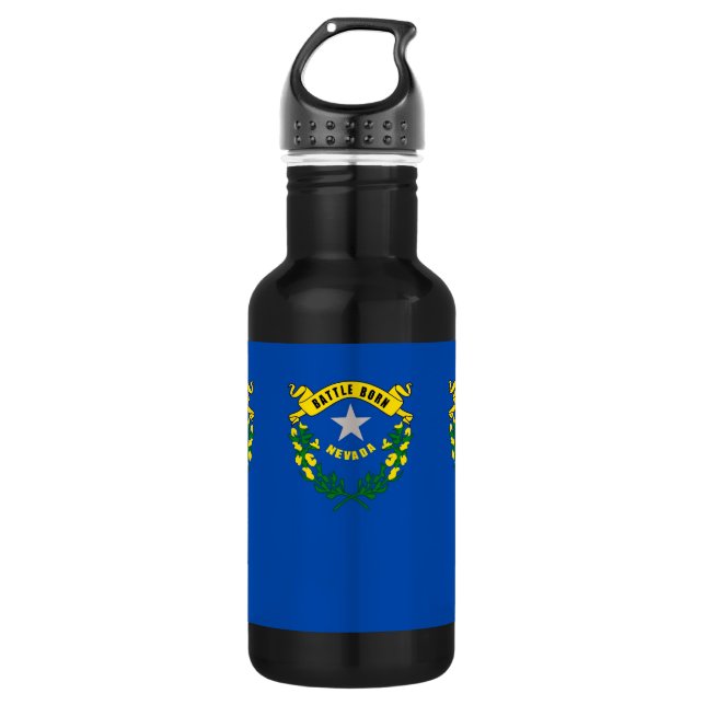 Nevada State Flag Liberty Flasche Trinkflasche (Vorderseite)