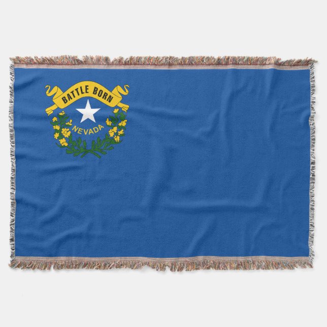Nevada State Flag Print Patriotic Decke (Vorderseite)