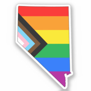 Nevada State Stolz LGBTQ Fortschritt Stolz Aufkleber