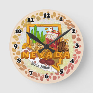Nevada-Uhr Runde Wanduhr