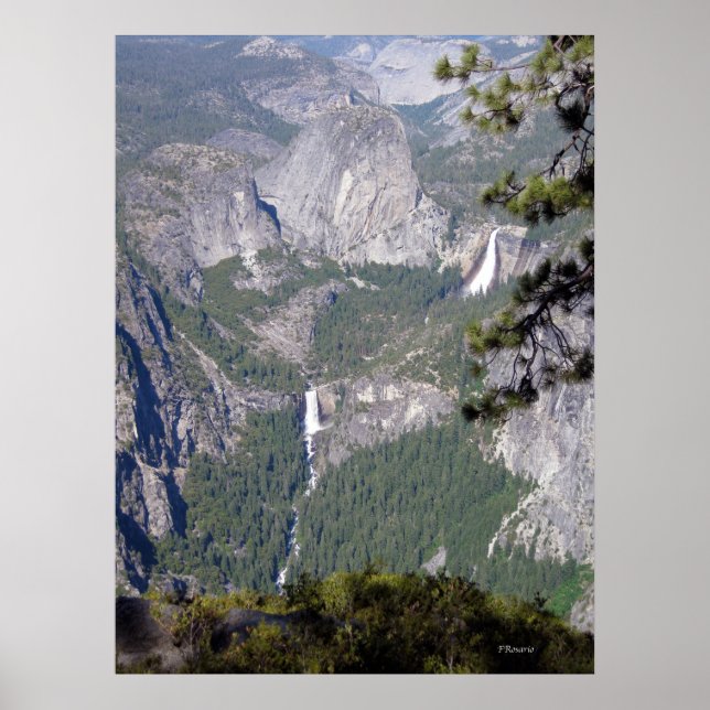Nevada und Vernal Falls (Poster) Poster (Vorne)