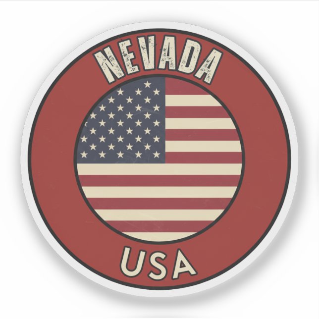 Nevada United States of America Aufkleber (Vorderseite)