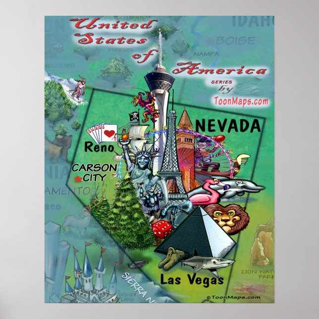 Nevada USA Poster (Vorne)