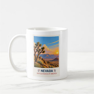Nevada USA – Vintage-Reise-Tasse Kaffeetasse
